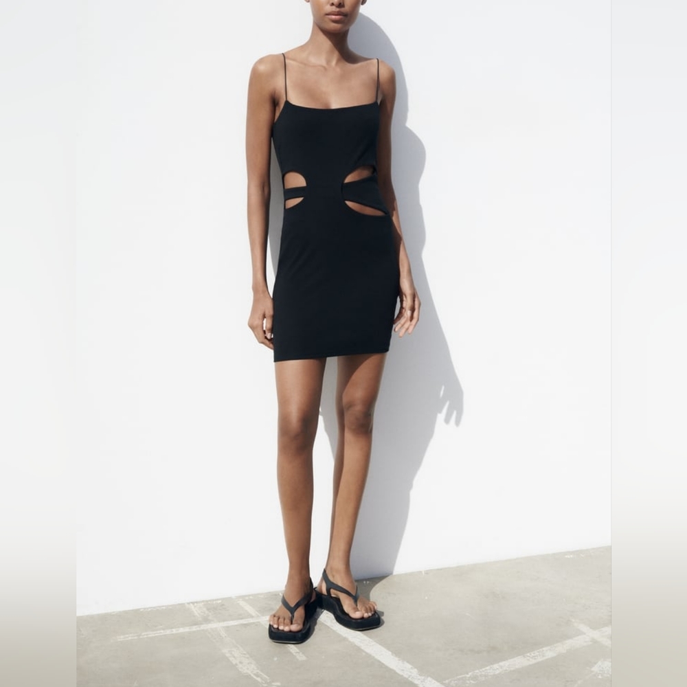 ZARA CUT OUT MINI DRESS - Picture 2 of 6